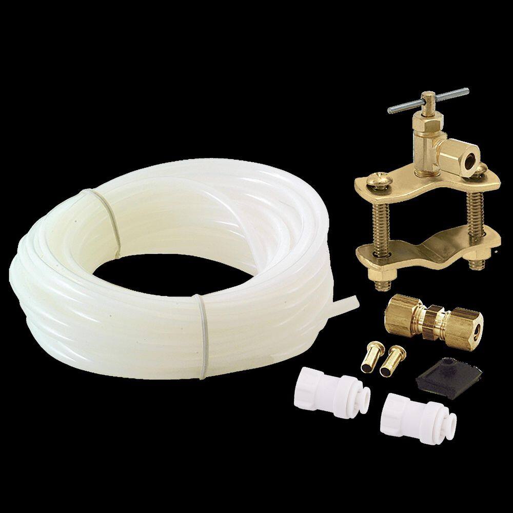 1/4 in. COMP x 1/4 in. COMP x 25 ft. Push-to-Connect Poly Ice Maker Installation Kit with Fittings price history on PriceWatchPro