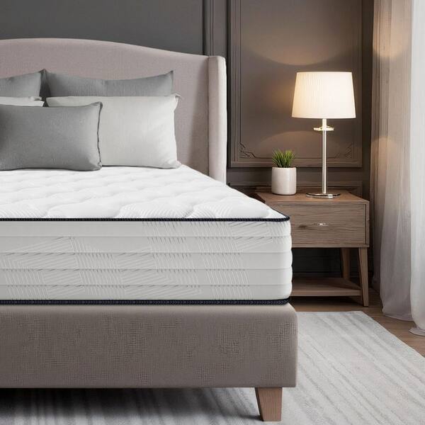Innerspring Series Twin Medium Comfortable Gel Memory Foam 10 in. Bed-in-a-Box Mattress