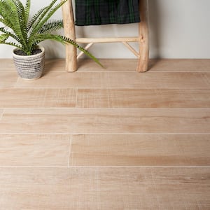 Montgomery Maple 8 in. x 48 in. Matte Porcelain Wood Look Floor and Wall Tile (15.49 sq. ft./ Case)