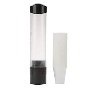 70-100-Black Plastic Surface Mount Magnetic Cup Dispenser