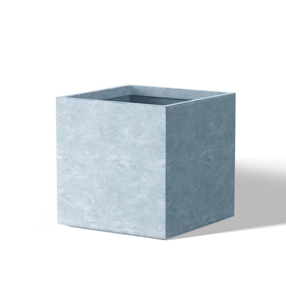 10 in. Small Soft Slate(Enhanced Core) Concrete Square Planter / Pot with Drainage Holes price history on PriceWatchPro