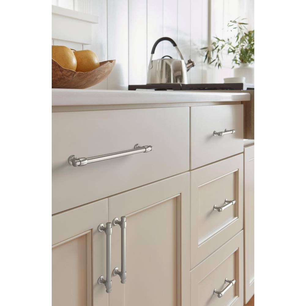 Brushed Nickel Traditional Cabinet Bar Pull with Mounting Hardware