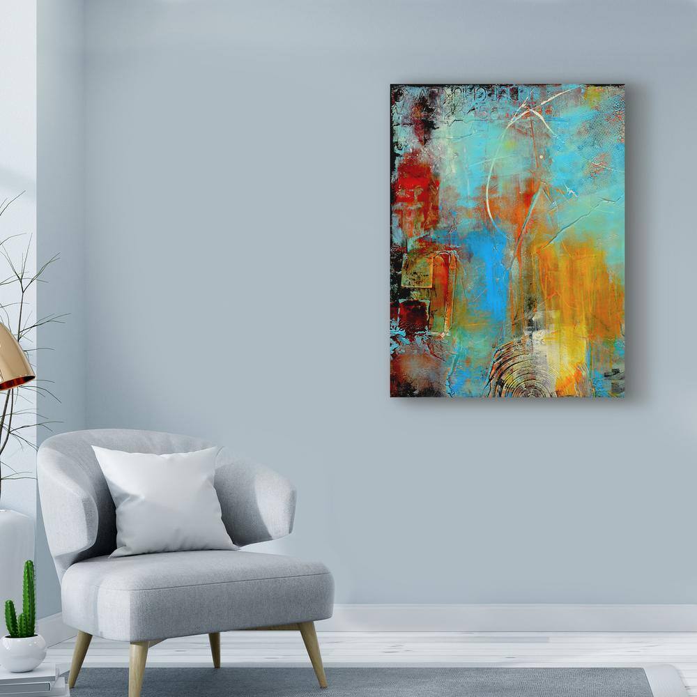 Erin Ashley 'Detour 84 I' Large Colorful Abstract Canvas Print