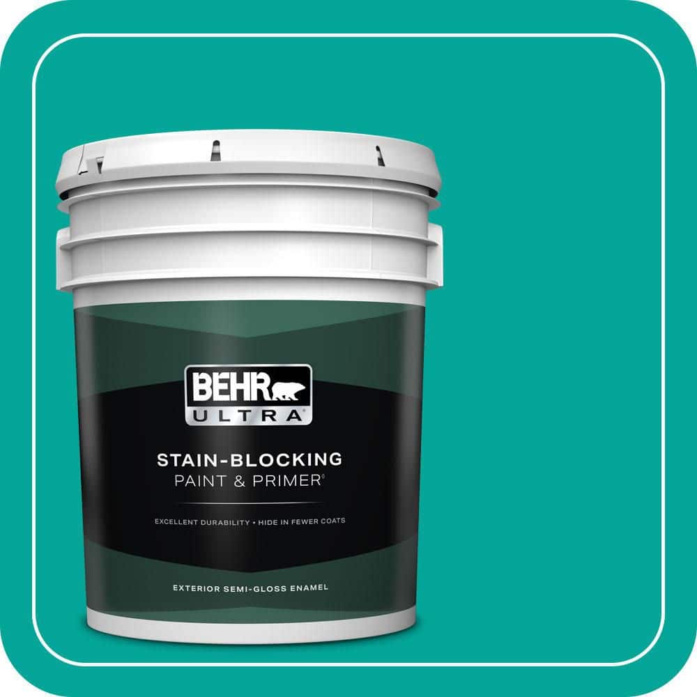 5 gal. Home Decorators Collection #HDC-MD-22 Tropical Sea Semi-Gloss Enamel Exterior Paint & Primer price history on PriceWatchPro