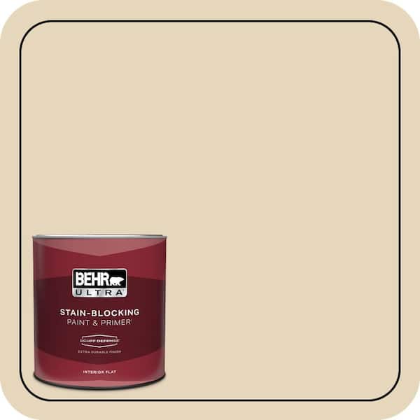BEHR ULTRA 1 qt. #ECC-26-2 Nature Trail Extra Durable Flat Interior Paint & Primer