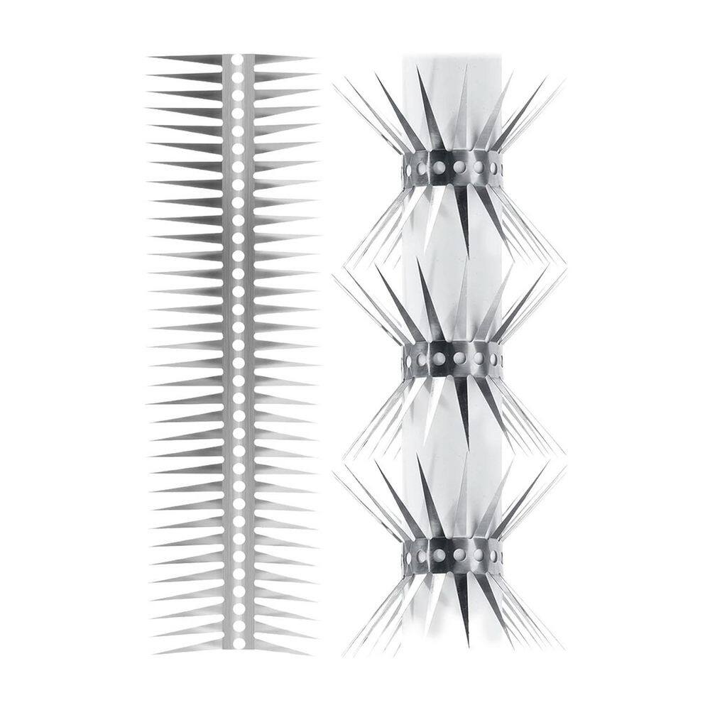 Window Spikes Stainless Steel Bird Spikes 120 in. Deterrent Defender for Pipes Window ...