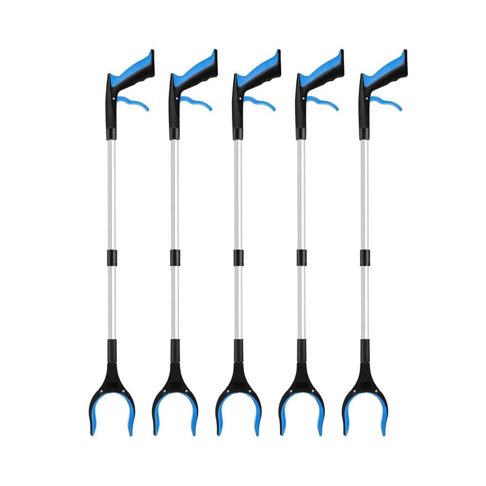 32  in. Grabber Reacher Tool Foldable 360 Degree Rotating Head Wide Jaw Anti-Slip Pickup Tool 6 Pack Blue price history on PriceWatchPro