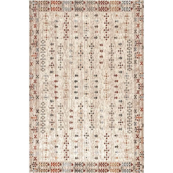nuLOOM Deliah Transitional Tribal Beige 8 ft. x 10 ft. Area Rug