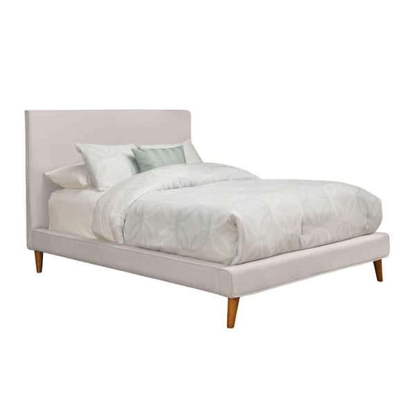 Alpine Furniture Britney Gray Wood Frame California King Platform Bed