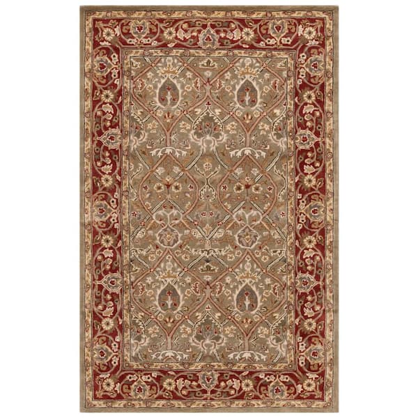 SAFAVIEH Persian Legend Light Green/Rust Doormat 2 ft. x 3 ft. Border Area Rug