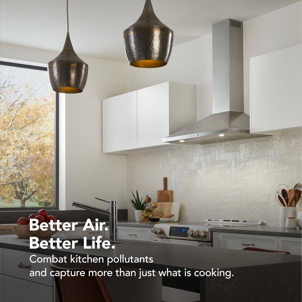36-Inch Stainless Steel Convertible Wall-Mounted Range Hood