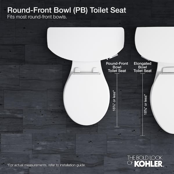 KOHLER Transitions Nightlight Elongated Closed Front Toilet Seat in White  K-2599-0 - The Home Depot