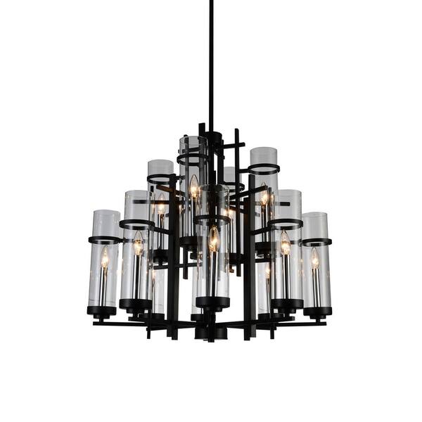 home depot black chandelier lighting