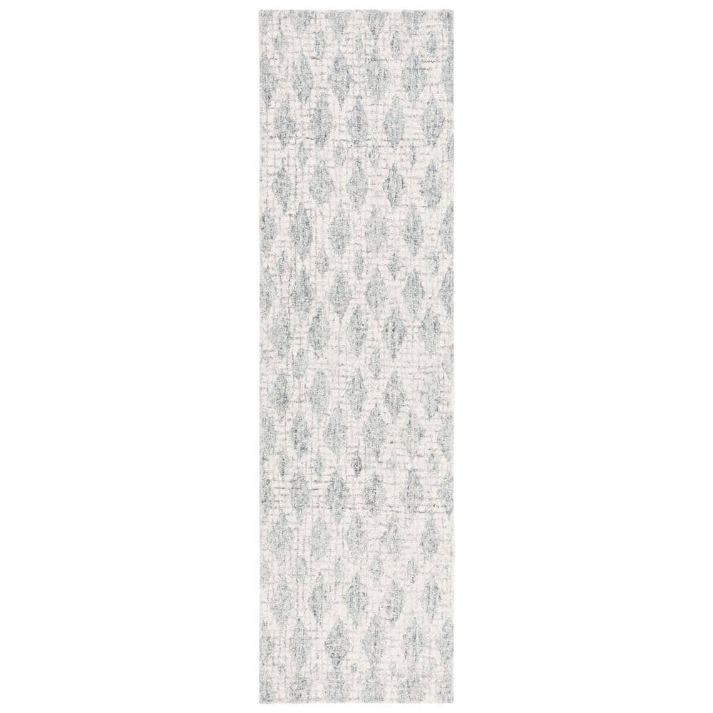 Abstract Gray/Ivory 2 ft. x 8 ft. Geometric Diamond Runner Rug price history on PriceWatchPro