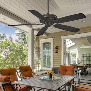 MINKA-AIRE Sundowner 54 in. Indoor/Outdoor Textured Coal Ceiling