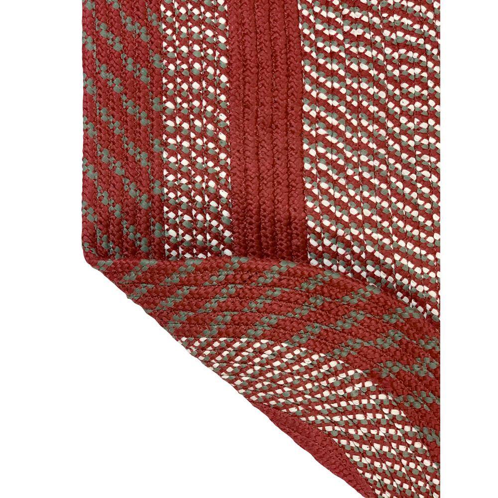 Newport Barn Red Braided 24" x 108" Reversible Indoor Rug