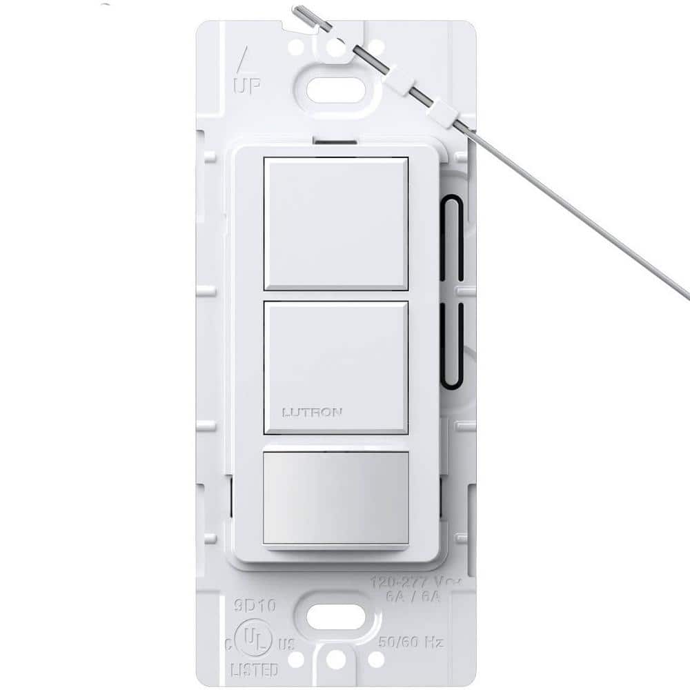 Lutron Maestro Dual Circuit Motion Sensor Switch, 6-Amp/Single-Pole, White  (MS-OPS6-DDV-WH) MS-OPS6-DDV-WH The Home Depot