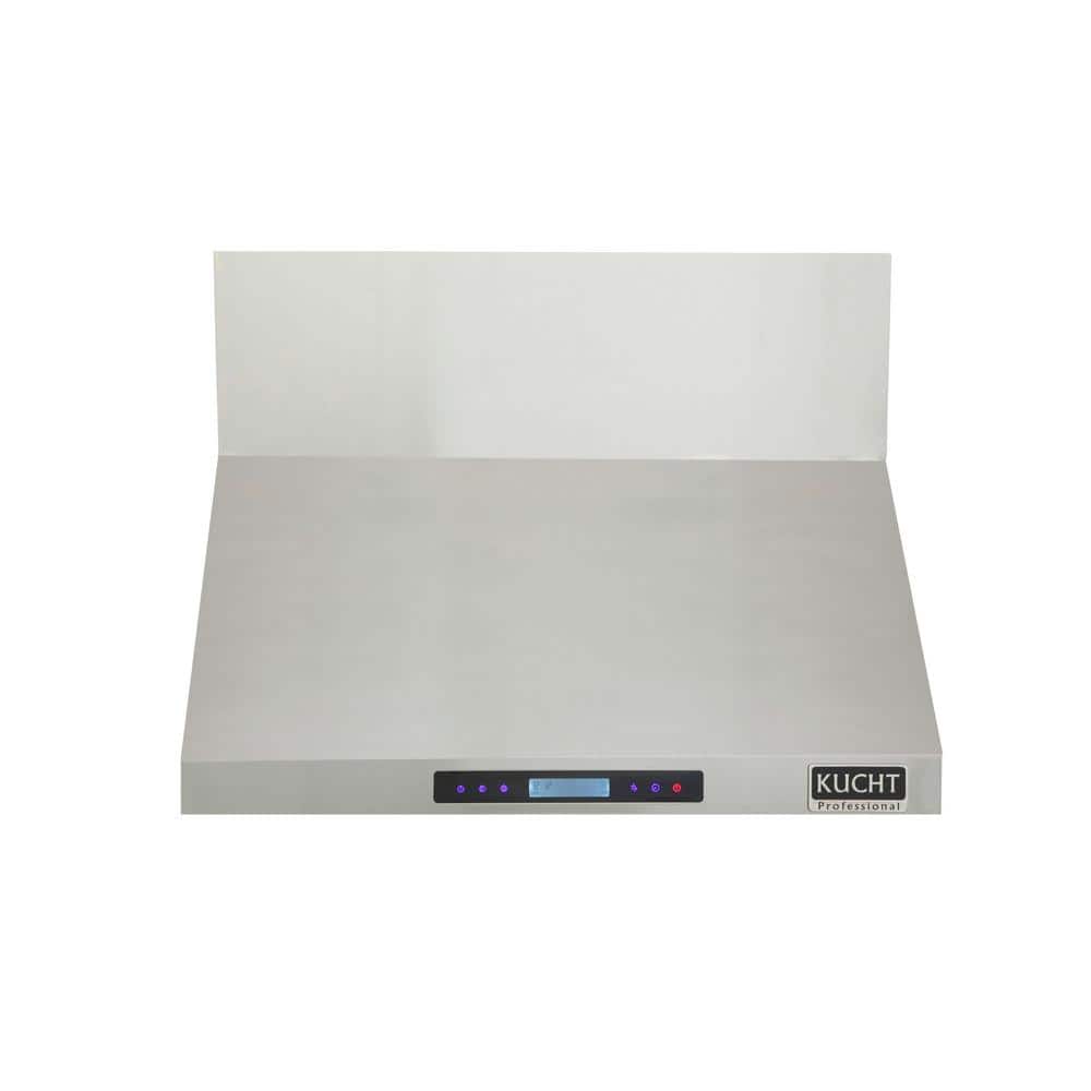 Kucht Professional 30 in. Wall Mounted Range Hood 900 CFM in Stainless Steel, Silver
