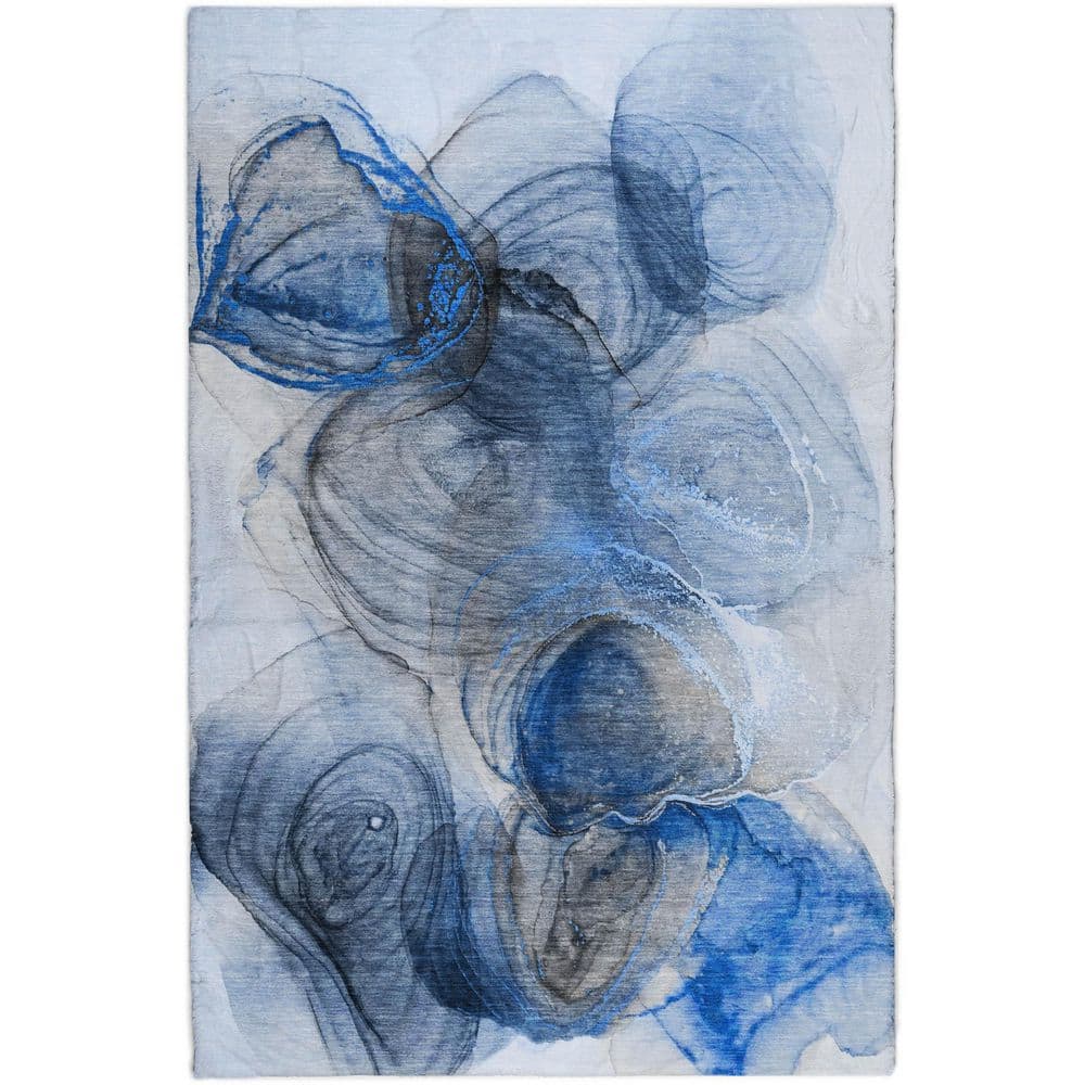 Dream Shag Premium Machine Washable Abstract ADS513 Navy 8 ft. x 10 ft. Area Rug price history on PriceWatchPro
