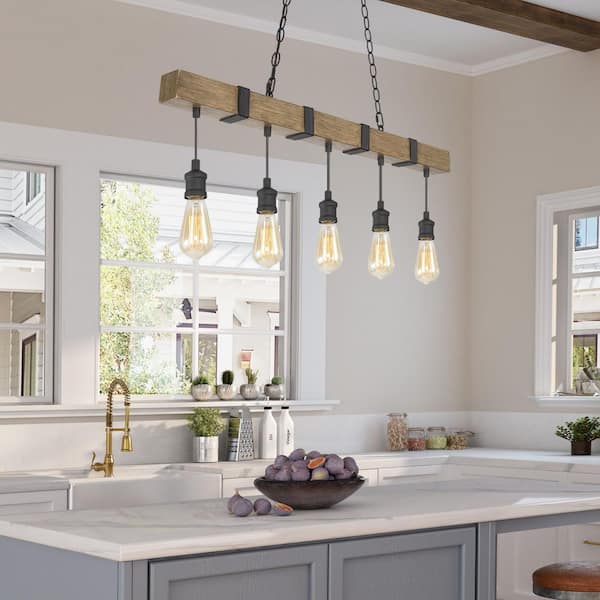 lnc wood kitchen island pendant