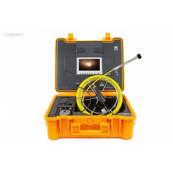 FORBEST Portable 130 ft. Color LED Sewer/Drain/Pipe Inspection Camera w/Built in 512HZ Sonde Transmitter