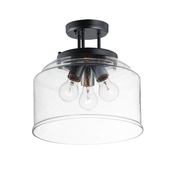 Maxim Lighting Acadia 12.75 in. 3-Light Semi-Flush Mount