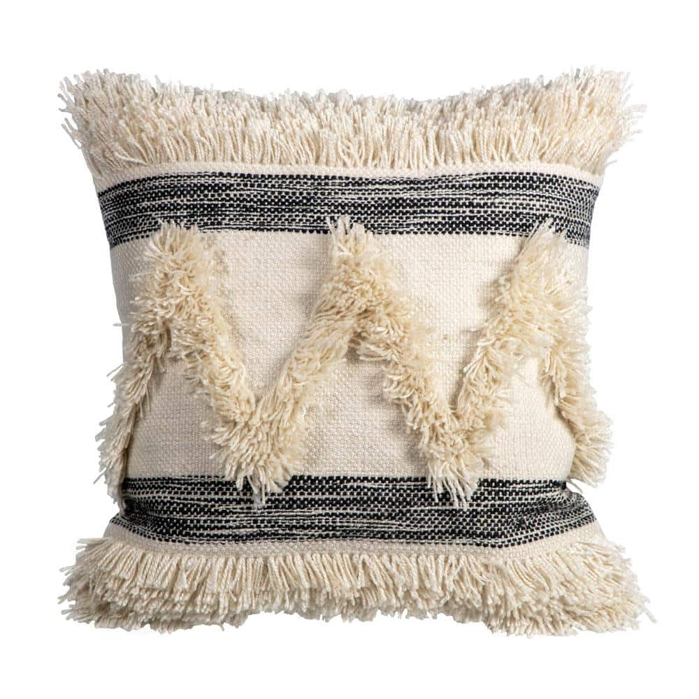 outdoor tassel pillow