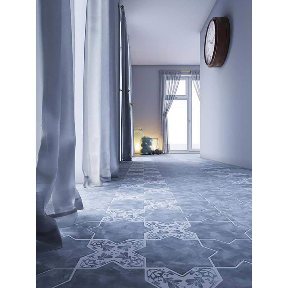 Siena 5.35'' Light Gray Matte Ceramic Cross-Shaped Tile