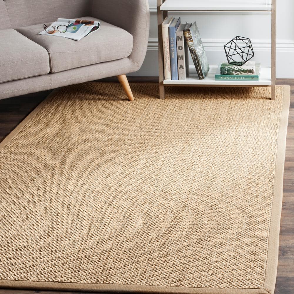 Maize and Linen Hand-Knotted Reversible Area Rug, 4' x 6'