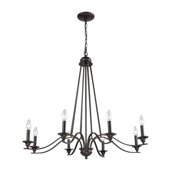 Thomas Lighting Farmington 8-Light Oil Rubbed Bronze Chandelier