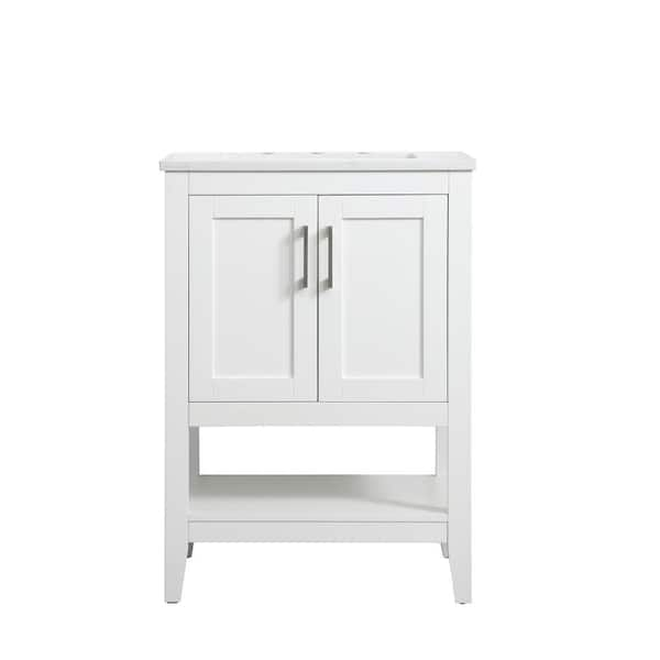 Timeless Home 24 In. W X 19 In. D X 34 In. H Single Bathroom Vanity In 