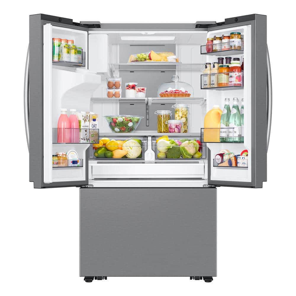 26 Cu Ft Stainless Steel French Door Refrigerator with Dual Ice Makers