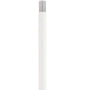 Textured White 12 in. Length Rod Extension Stem