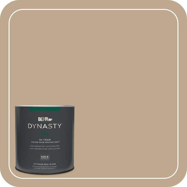 BEHR DYNASTY 1 qt. #MQ2-25 British Khaki Semi-Gloss Enamel Exterior Stain-Blocking Paint & Primer