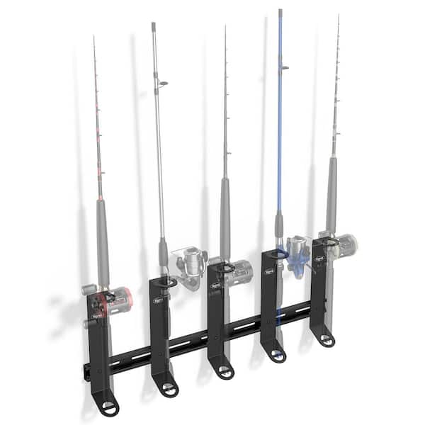 Vertical Fishing Rod Rack Wall Mount Fishing Rod Holder Adjustable