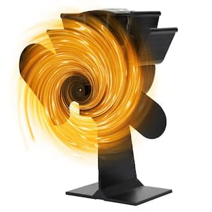 Heat-Powered Aluminum Wood Stove Fan