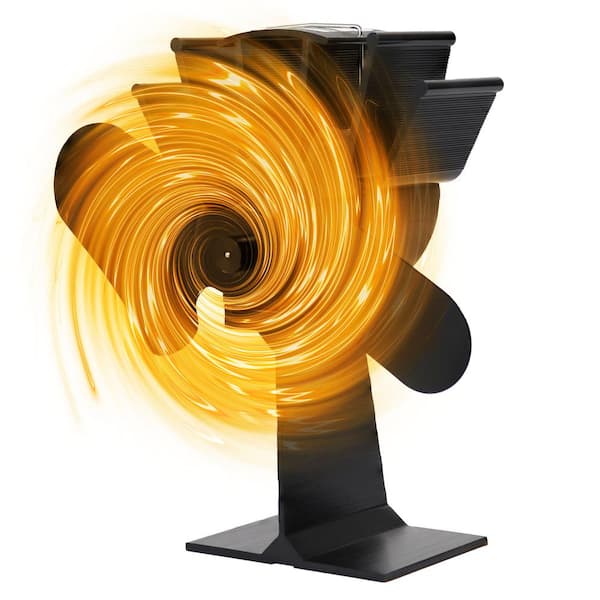 Sunnydaze Heat-Powered Aluminum Wood Stove Fan