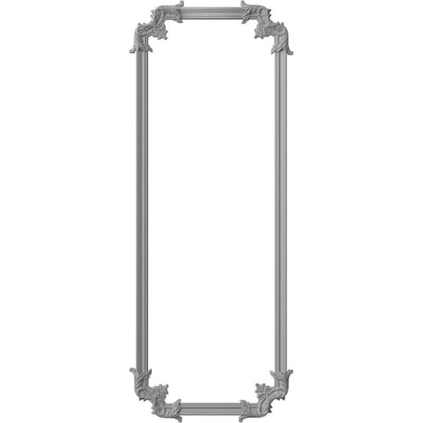 Ekena Millwork 28 in. W x 72 in. H Unfinished Polyurethane Oxford Panel Moulding Kit (Single Panel)