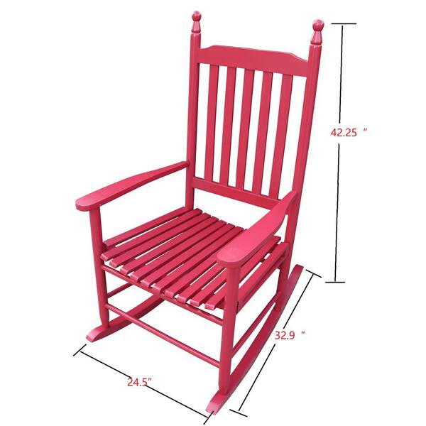 pink outdoor rocker