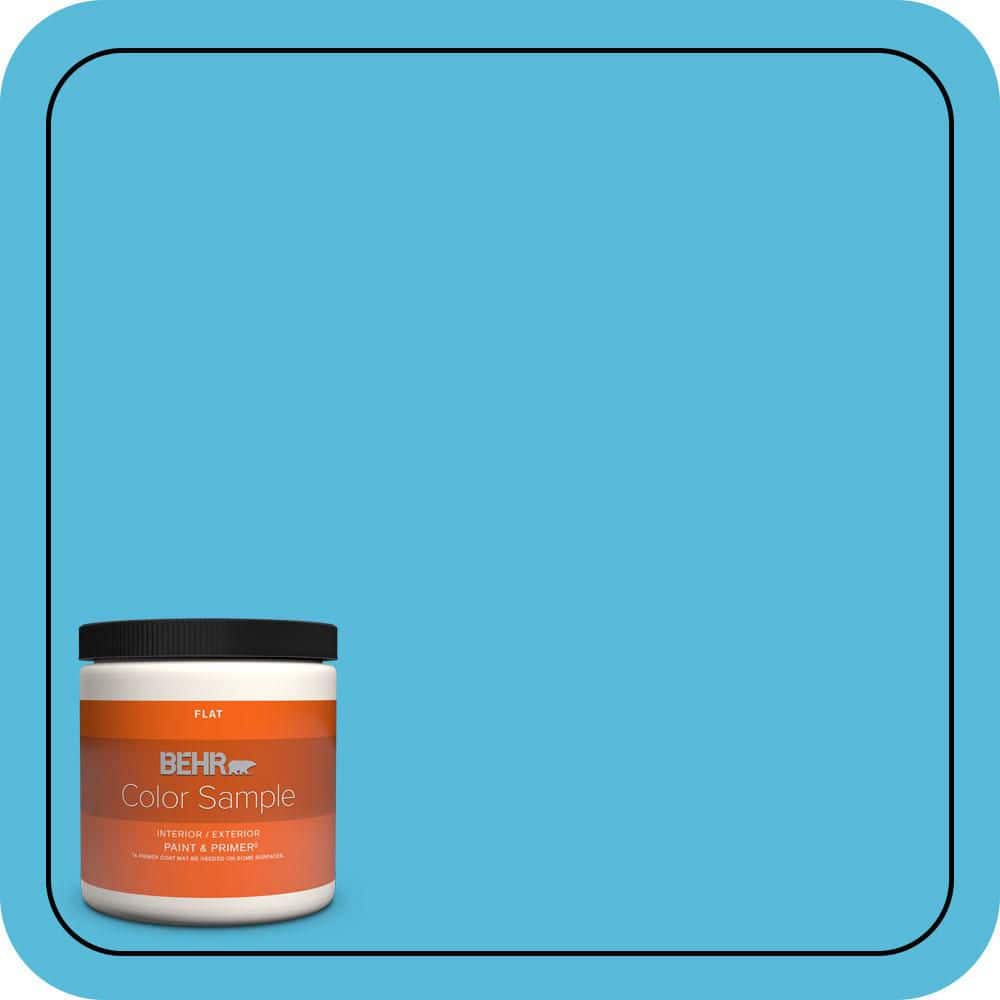 8 oz. #530B-5 Azurean Flat Interior/Exterior Paint & Primer Color Sample price history on PriceWatchPro