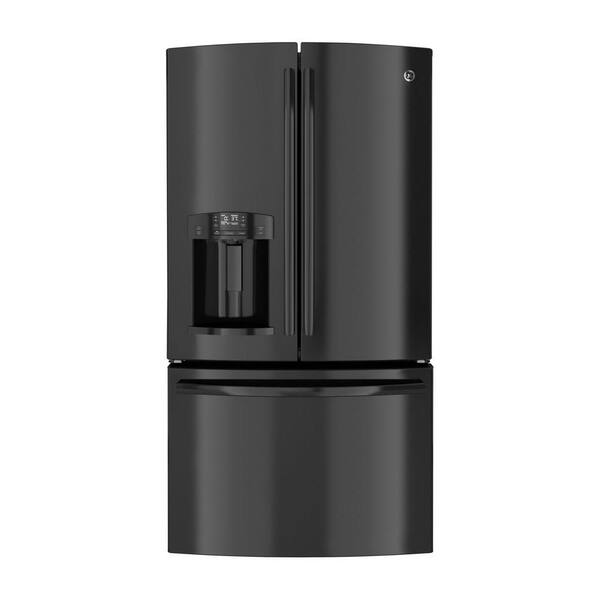 GE 27.7 cu. ft. French Door Refrigerator in Black