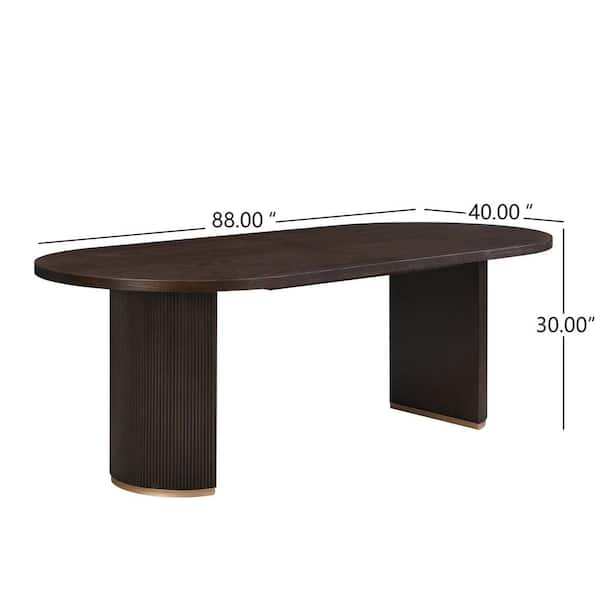 CHRISTOPHER KNIGHT HOME Jiana Espresso MDF Wood 88 in. W