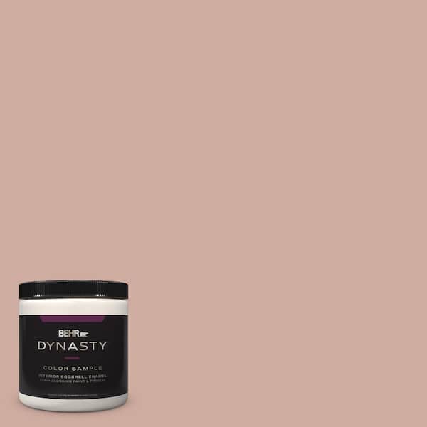BEHR DYNASTY 8 oz. #MQ1-50 Art Deco Pink One-Coat Hide Eggshell Enamel Stain-Blocking Interior Paint & Primer Sample