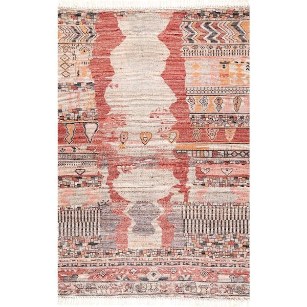 nuLOOM Vintage Flatweave Hermina Multi Doormat 3 ft. x 5 ft. Area Rug