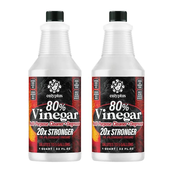 Calyptus 32 oz. 80% Vinegar All-Purpose Cleaner 20X Concentrate (2-Pack)