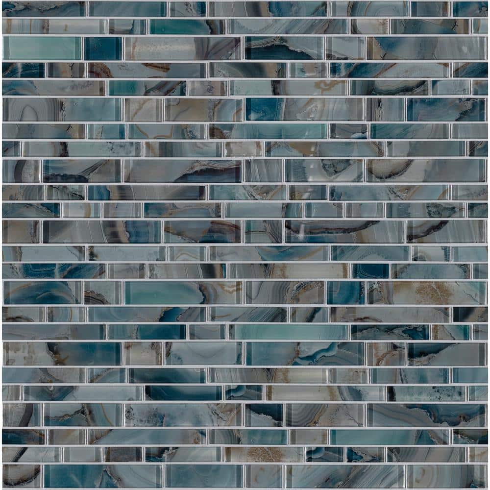 Night Sky 12" x 12" Glass Mosaic Tile