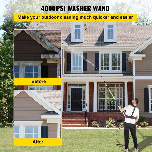 VEVOR Telescoping Pressure Washer Wand 4000 PSI 818 Ft Extendable