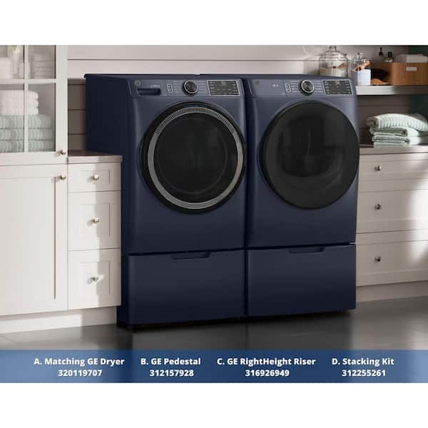 Reviews for GE 4.8 cu. ft. Smart Sapphire Blue Front Load