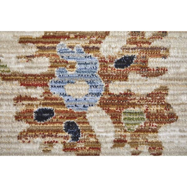 2 ft. x 3 ft. Ivory, Red, Blue Floral Area Rug