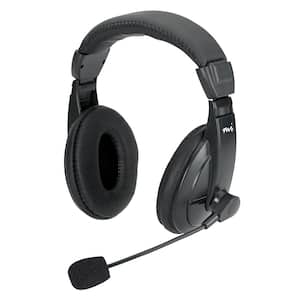 Full-Size Stereo Headset with Padded Ear Cups